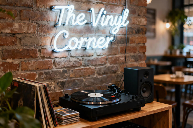 Vinyl Corner Setup