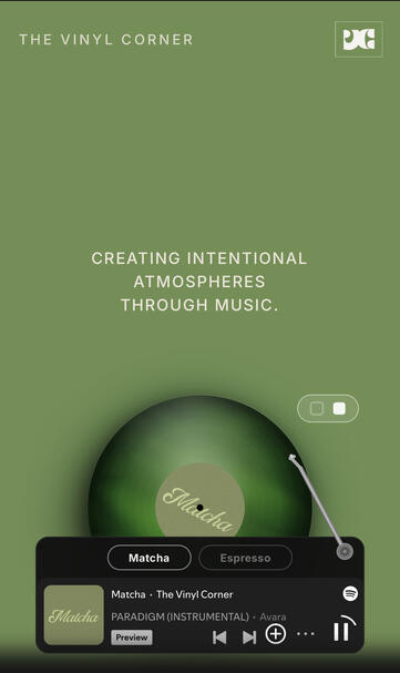 A live music integration concept — curated playlists embedded into fitness culture through QR access and branded visuals.